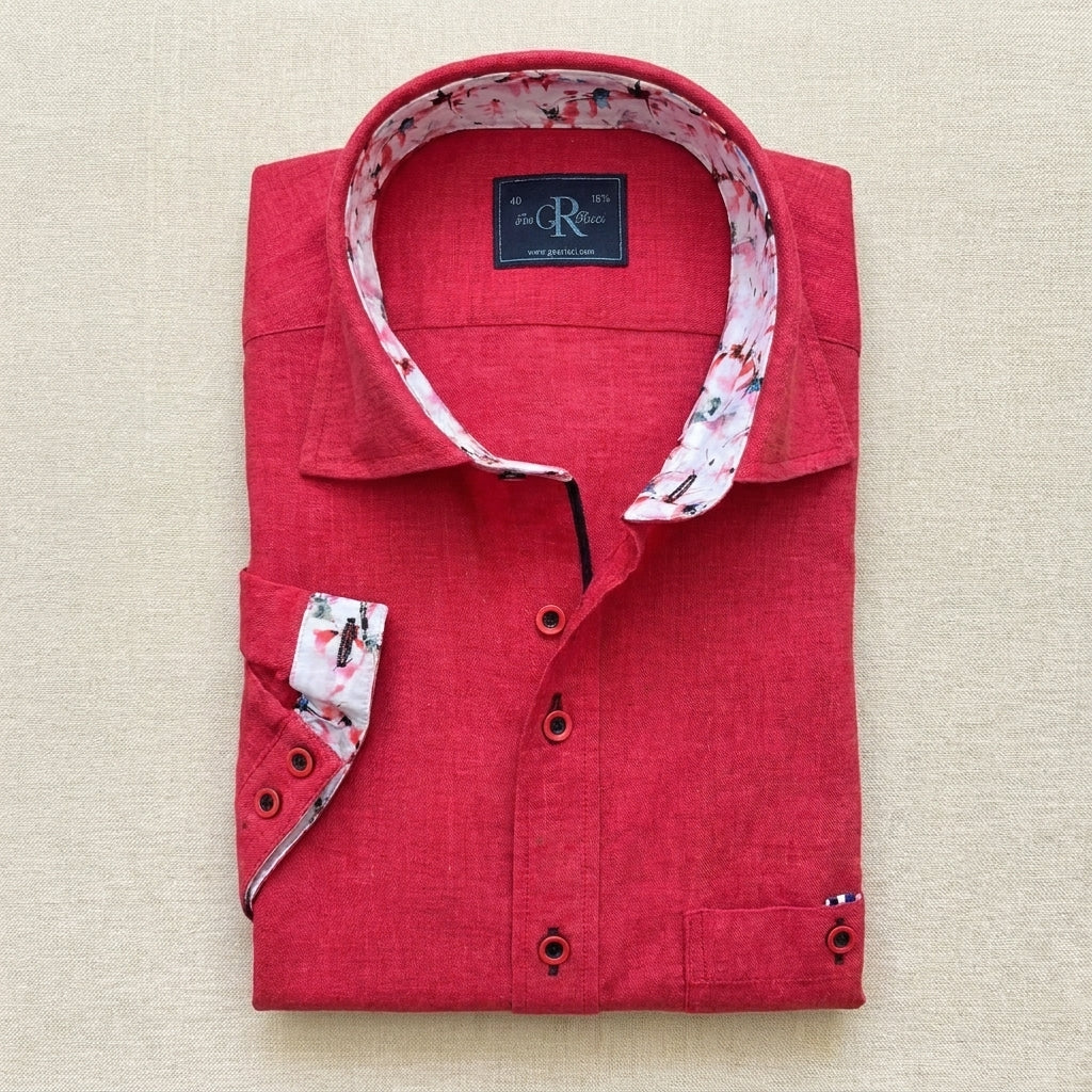Rosso Riviera - Short Sleeve Shirt