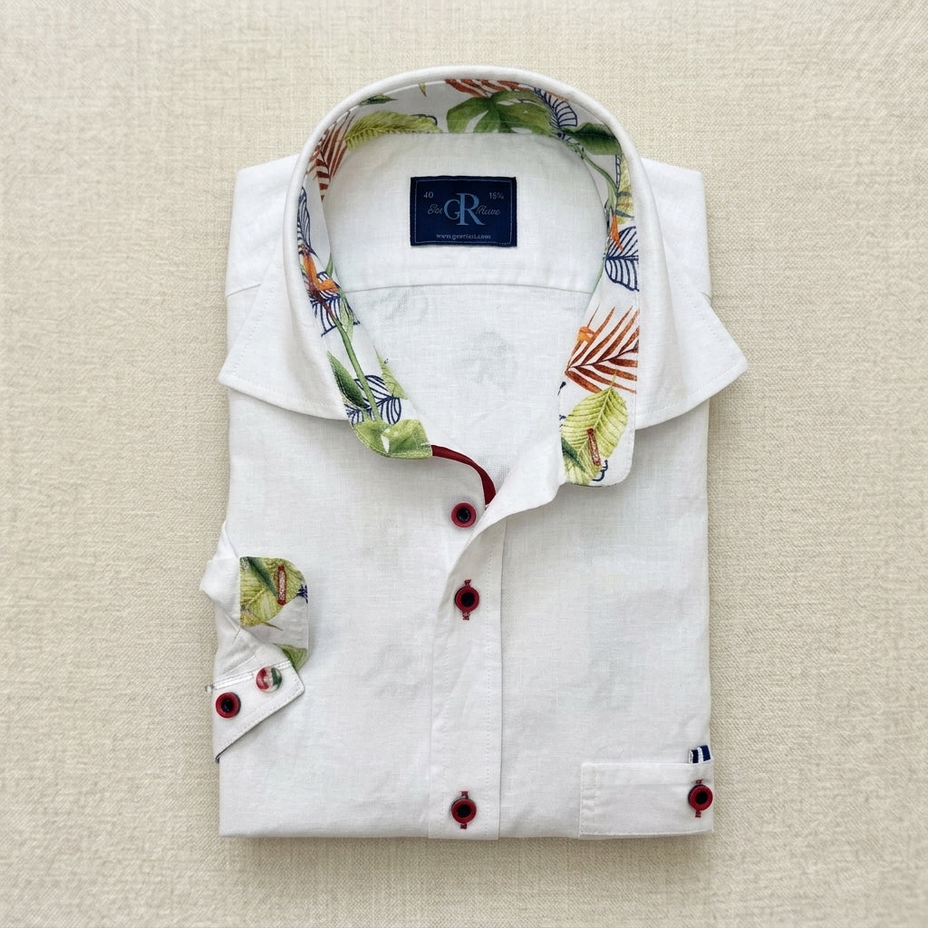 White Tropicana - Short Sleeve Shirt
