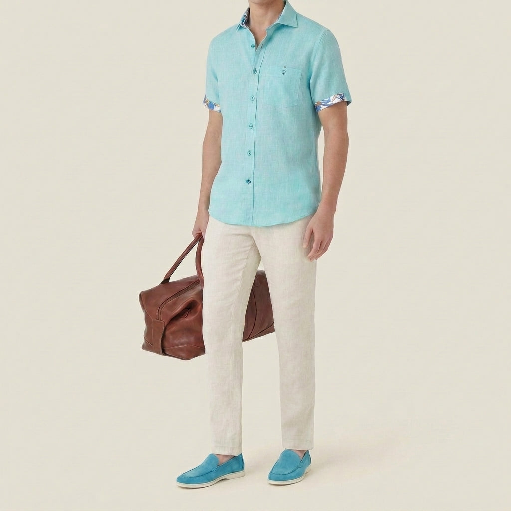 Turquoise Riviera - Short Sleeve Shirt