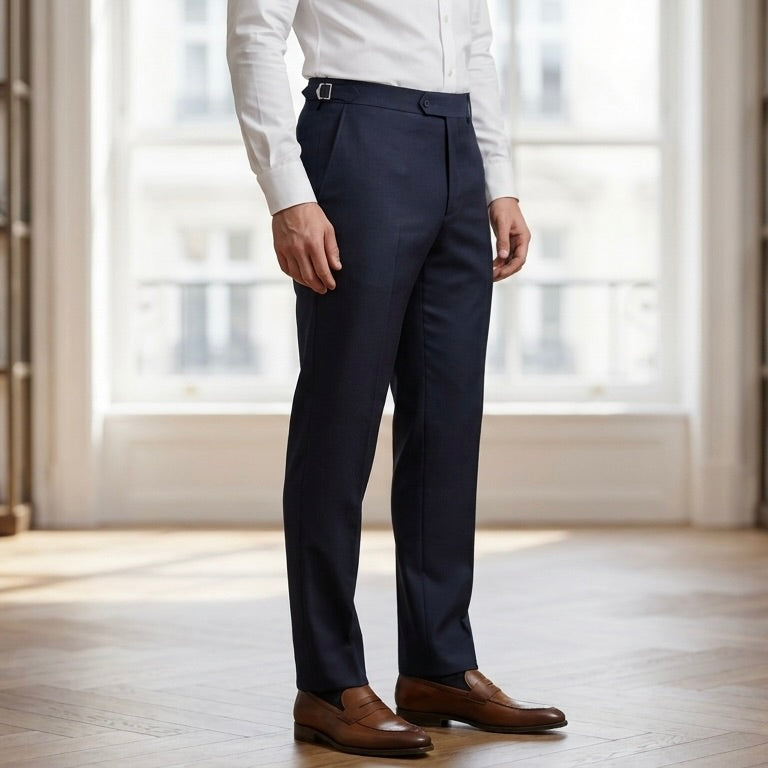 Regent Side Adjuster Wool Trousers