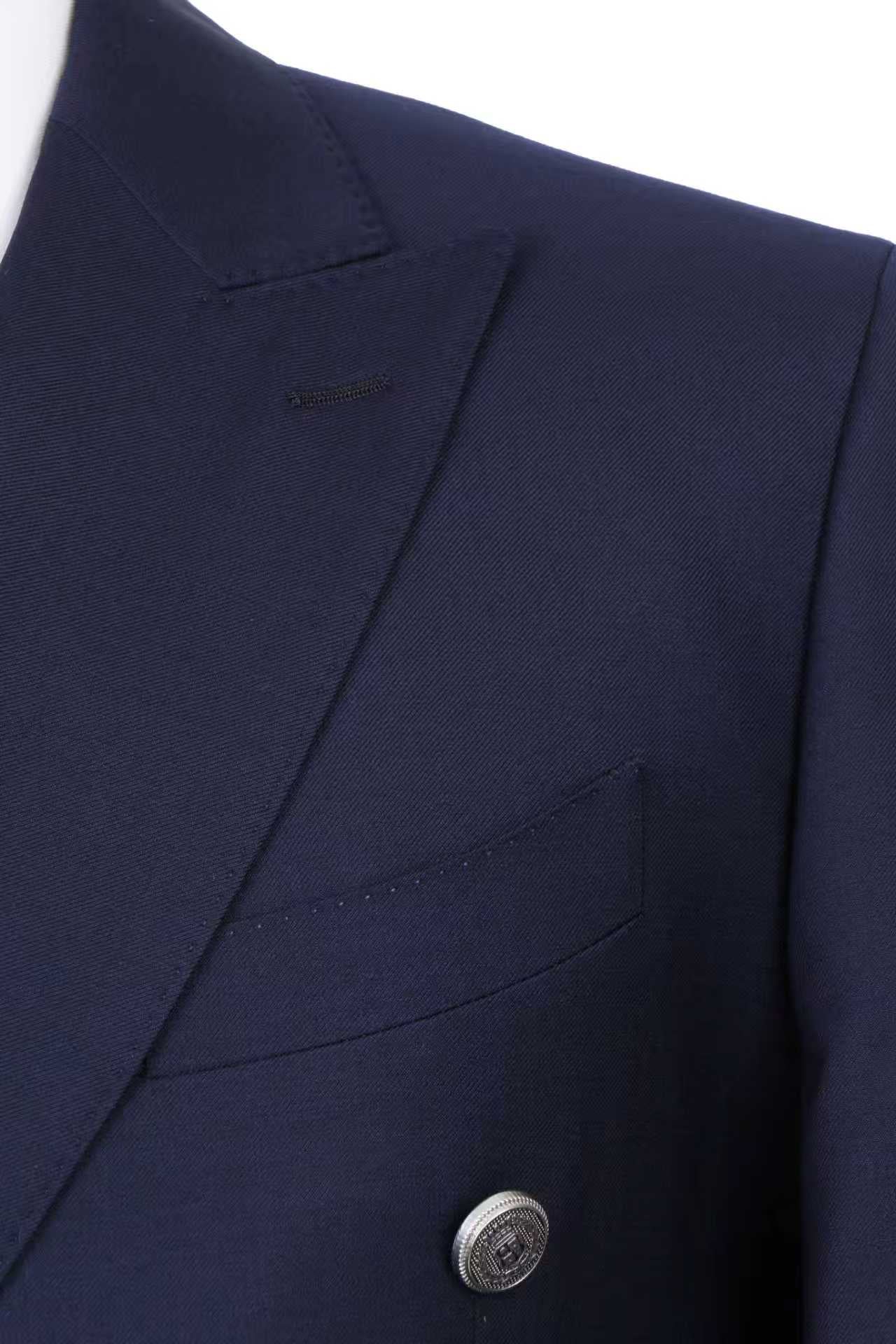 Regent Double-Breasted Wool Blazer