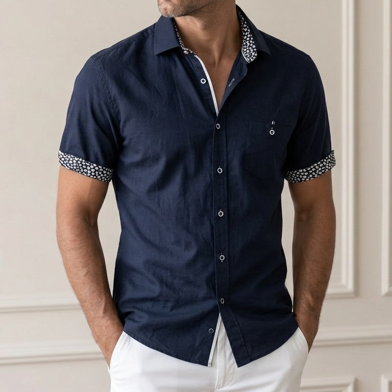Navy Midnight - Short Sleeve Shirt
