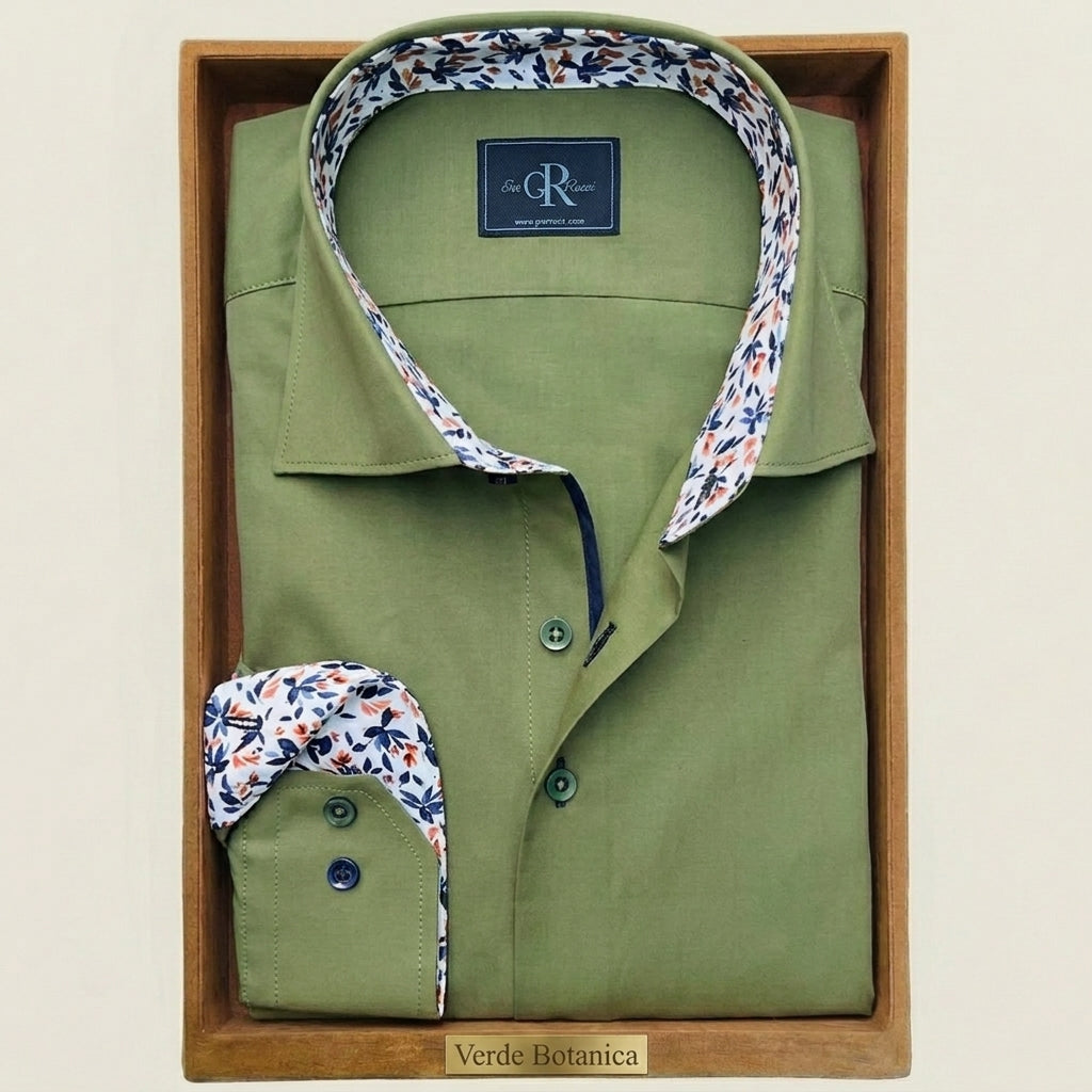 Verde Botanica Shirt 39/151/2 (M) / Green / Arpa