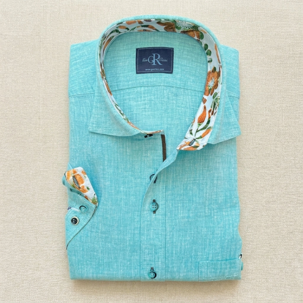 Turquoise Riviera - Short Sleeve Shirt