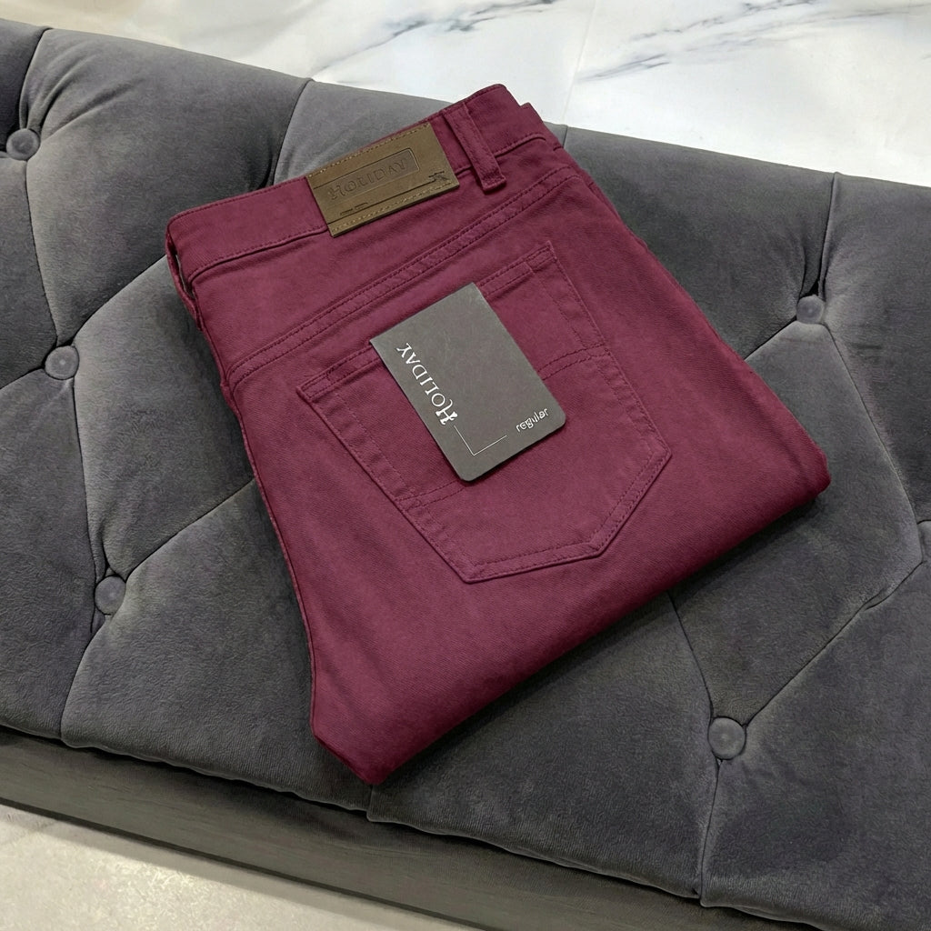 Burgundy Blush Panama Jeans