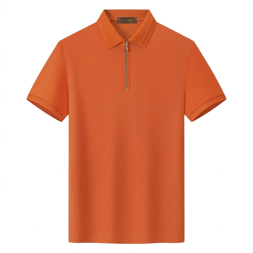 Terracotta Knit Polo - Regular Fit