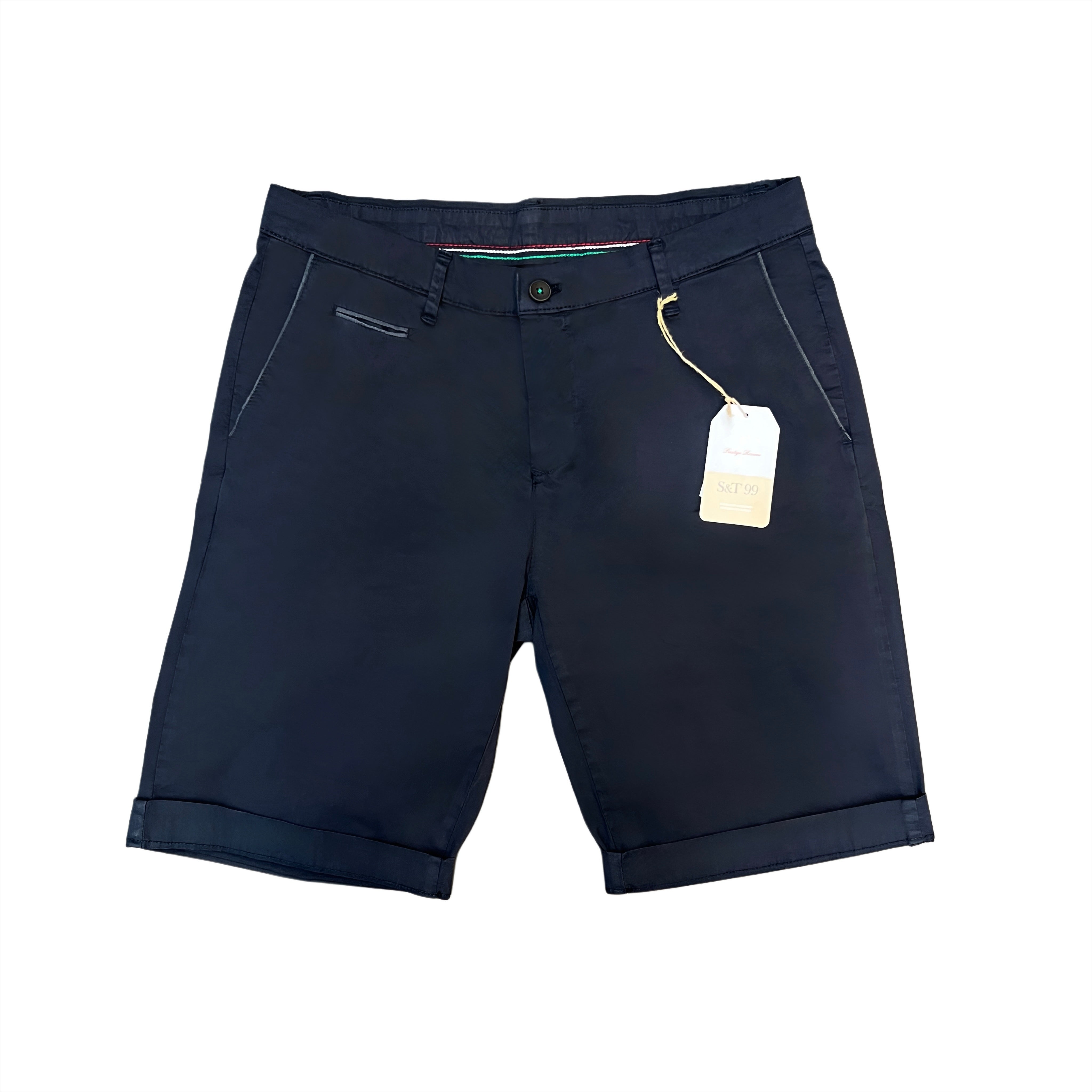 Italian Cotton Stretch Shorts – Sorrento Navy