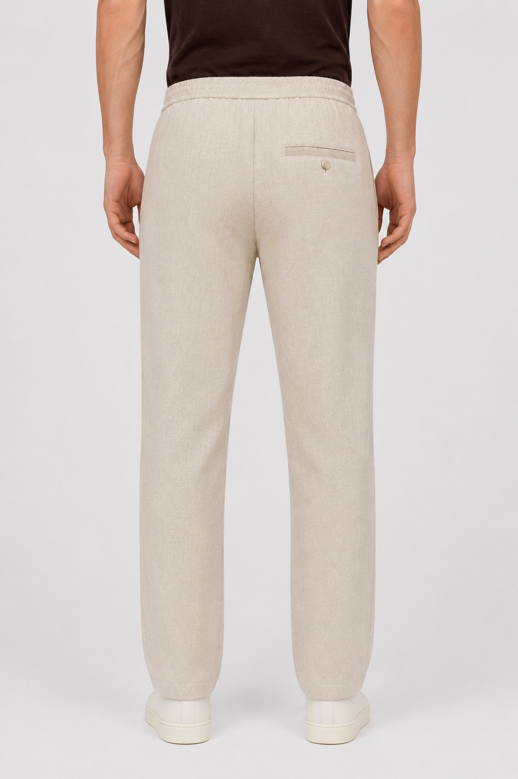 Positano Linen Blend Drawstring Trousers