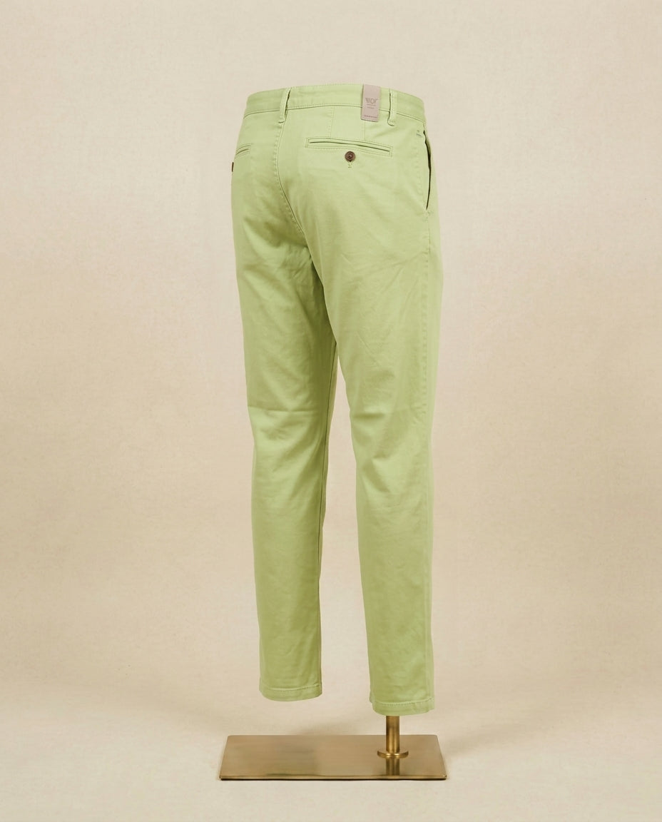 Lime Cotton Chinos - Slim Fit