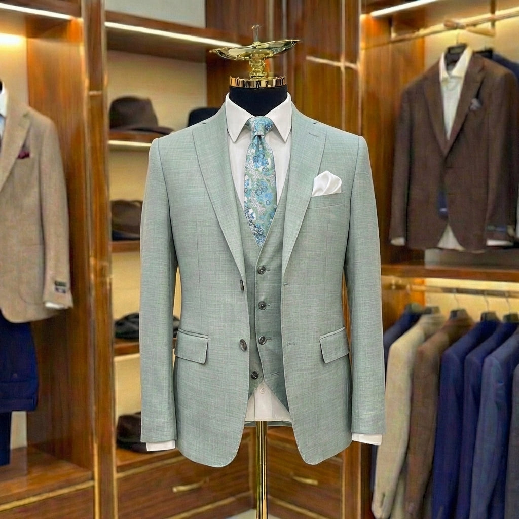 Aquamarine Three-Piece Suit
