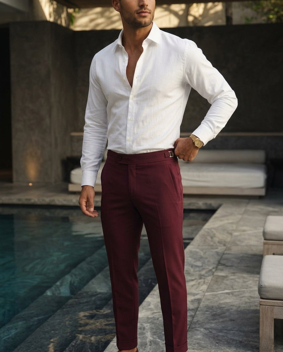 Regent Side Adjuster Wool Trousers