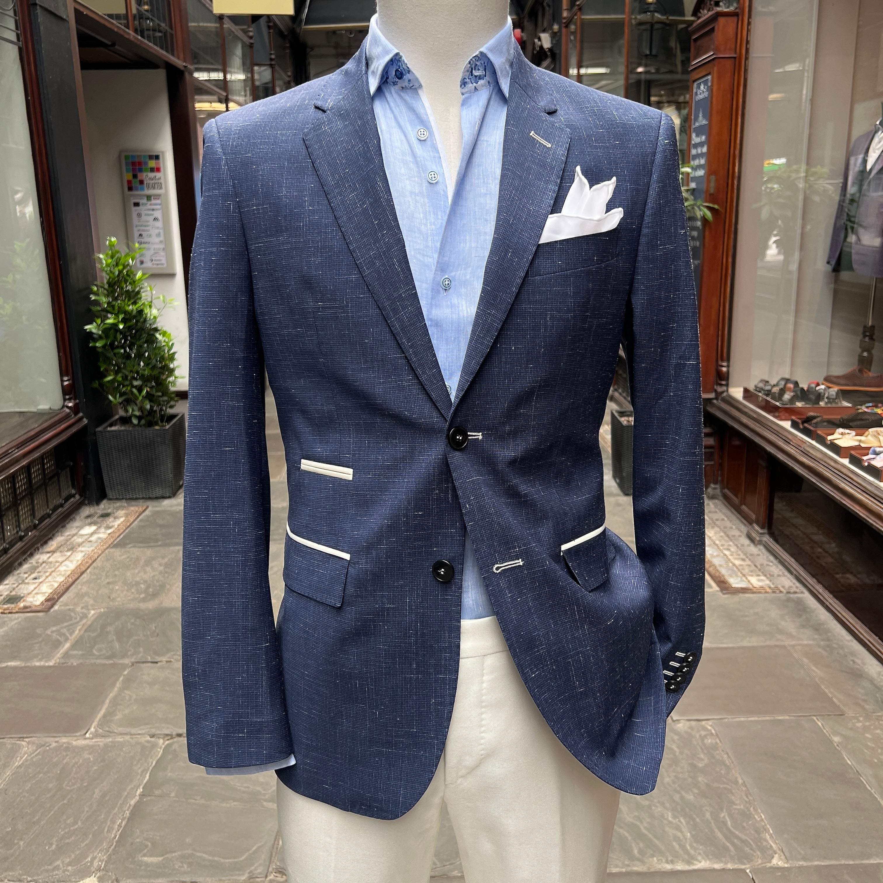 Azure Club Blazer – Navy with Cream Trim