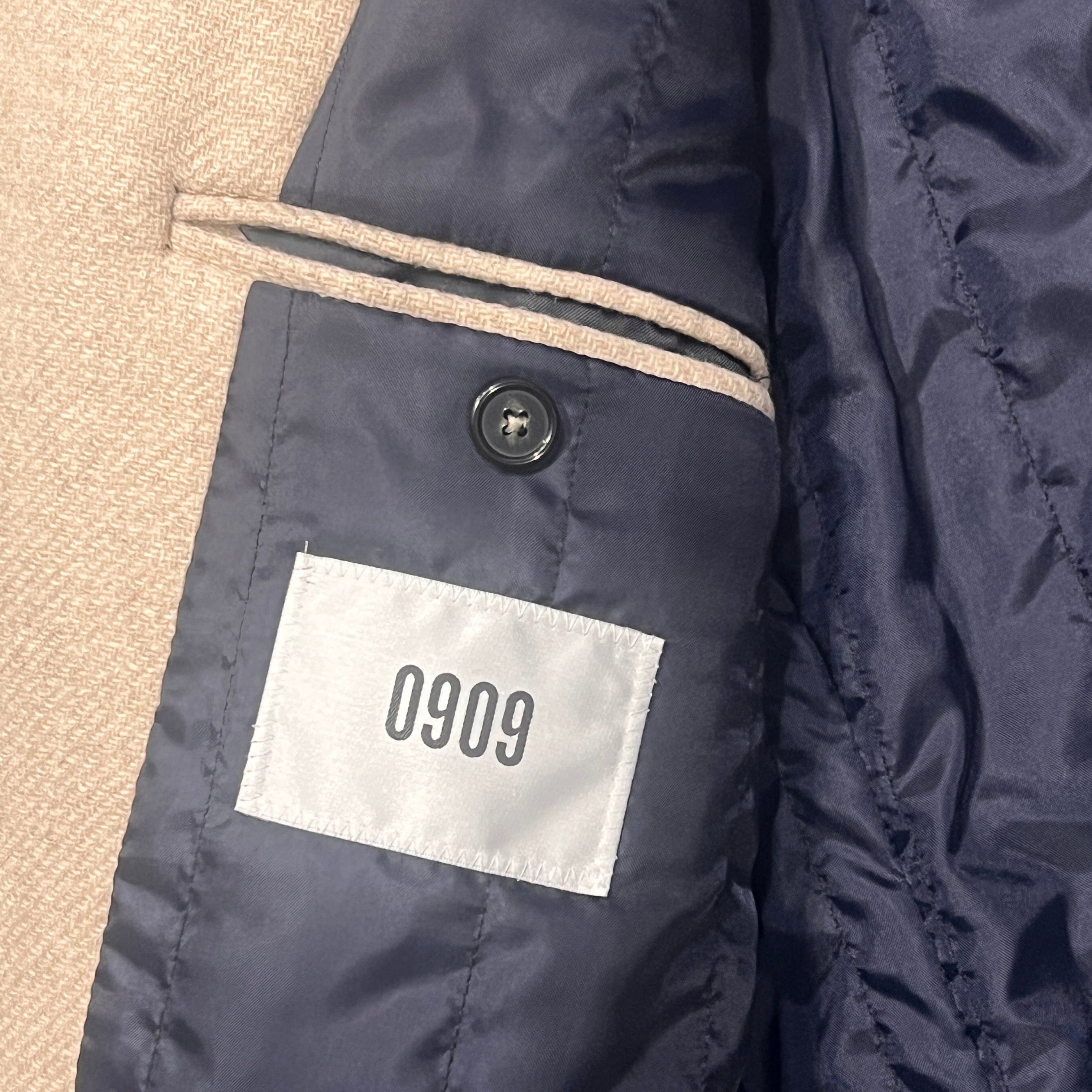 Cream Double Breasted Pea Coat