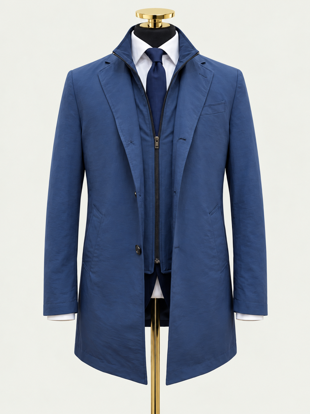 Navy Italian Raincoat