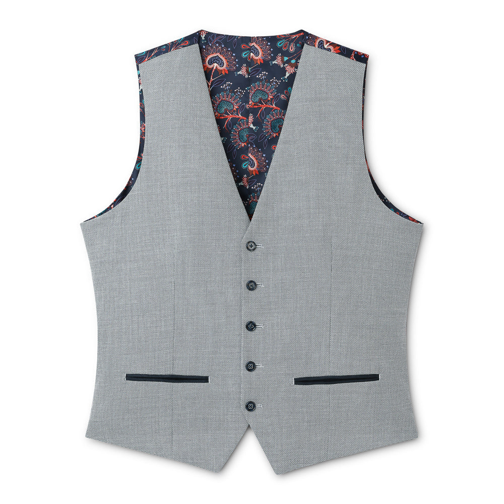 Frost Grey Birdseye Waistcoat