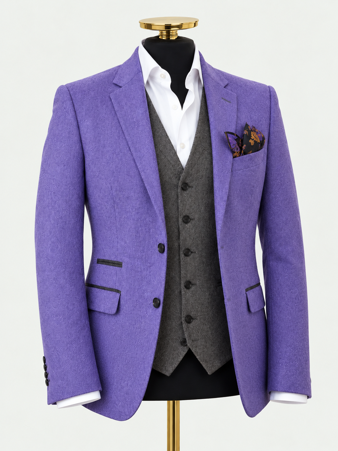 Orchid Italian Blazer - mannequin on pale grey background