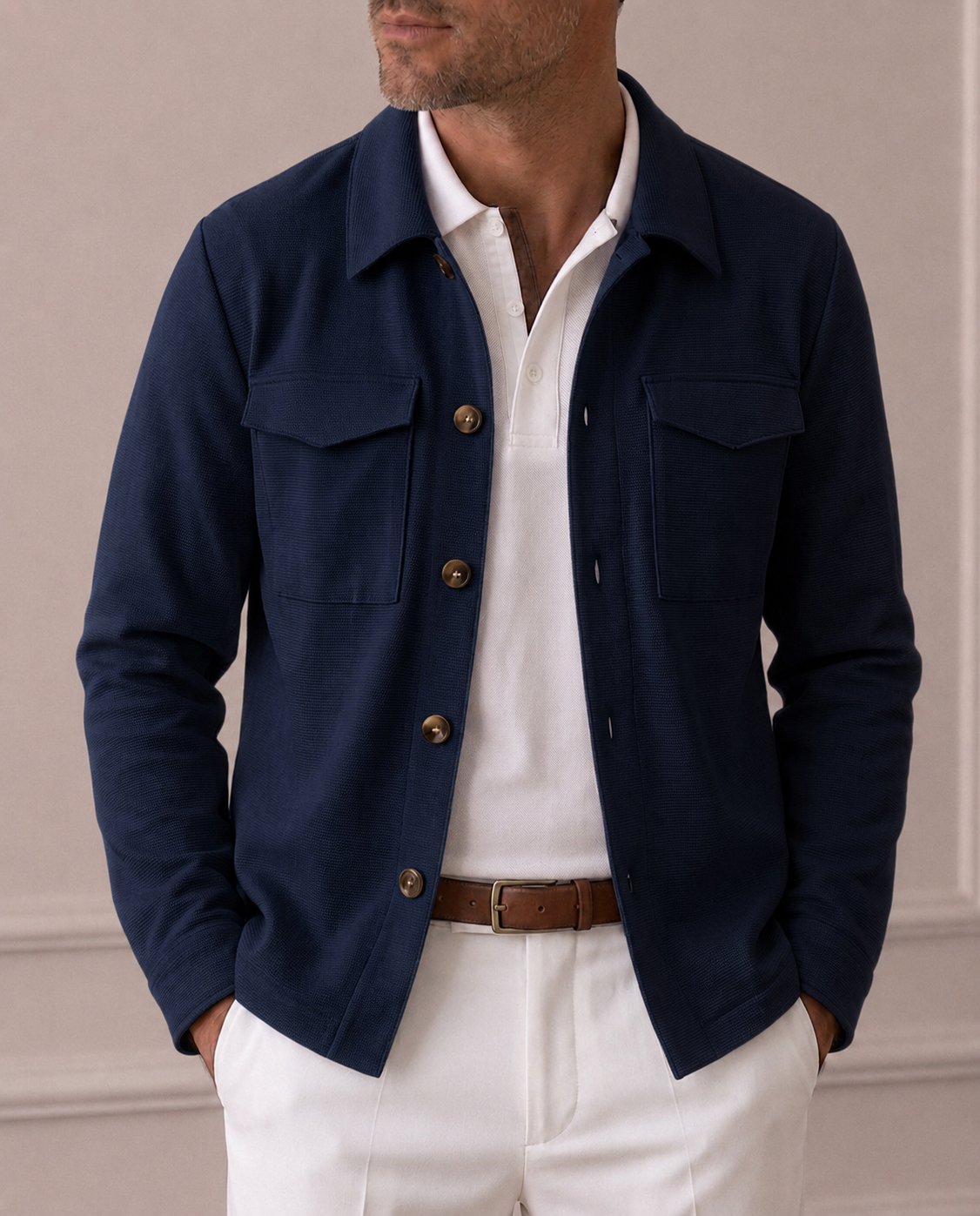 Navy Riviera Overshirt