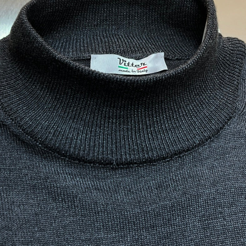 Grey Mock Neck