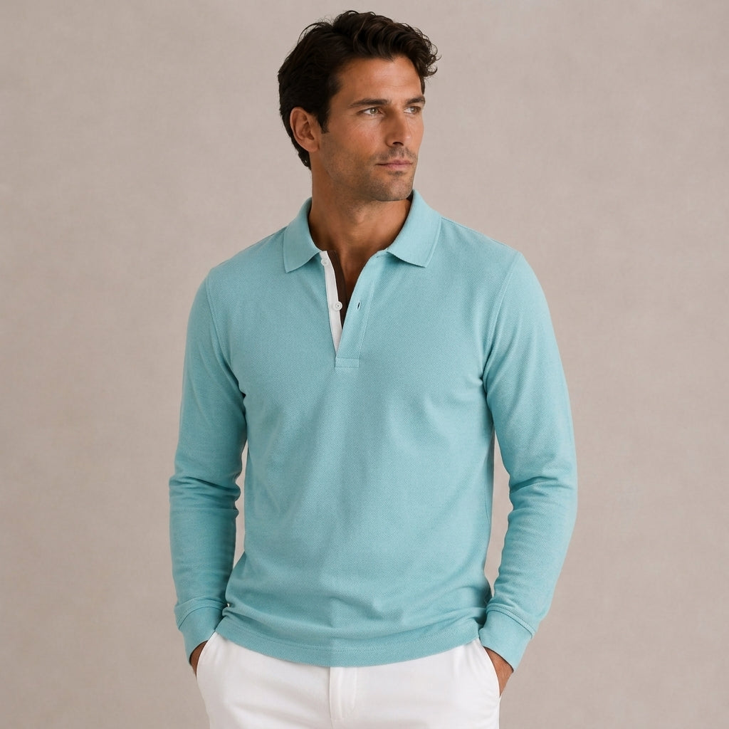 Aqua Piqué Polo - Regular Fit