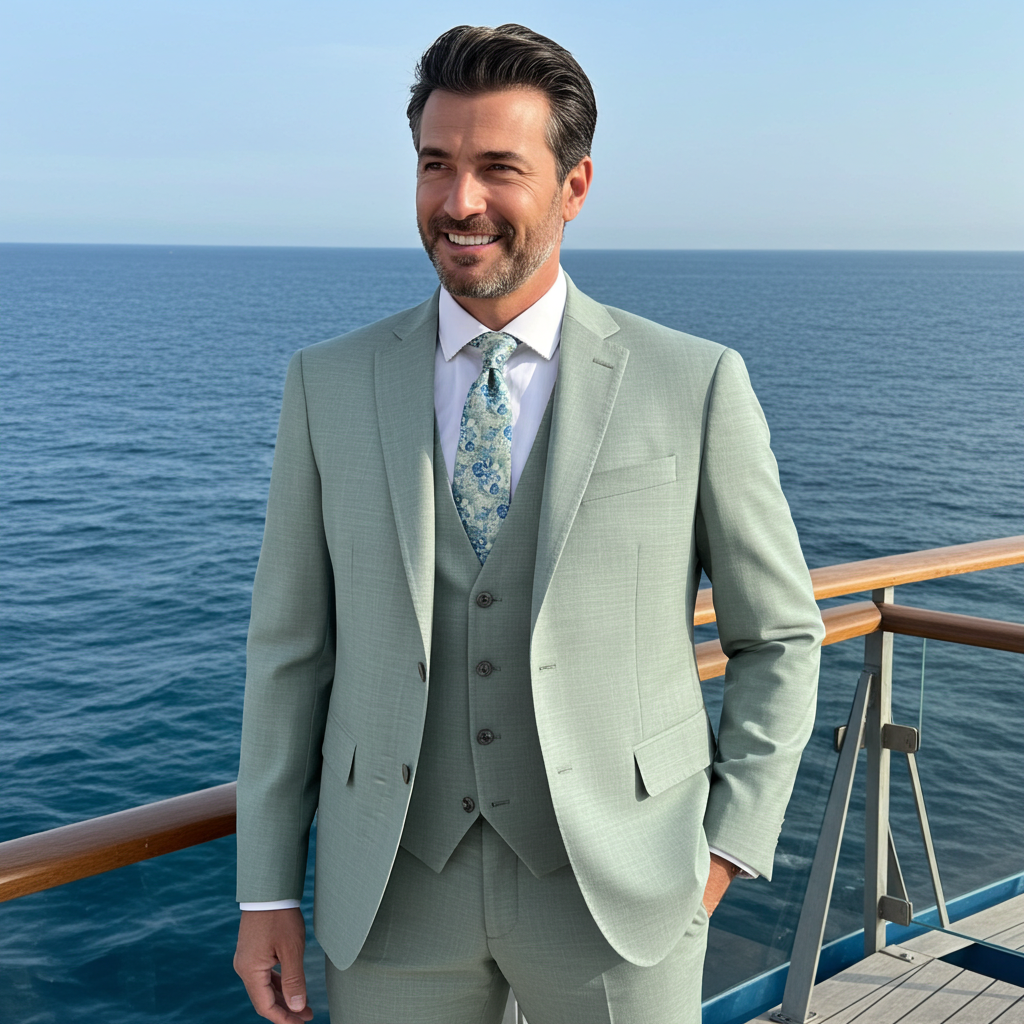 Aquamarine Three-Piece Suit