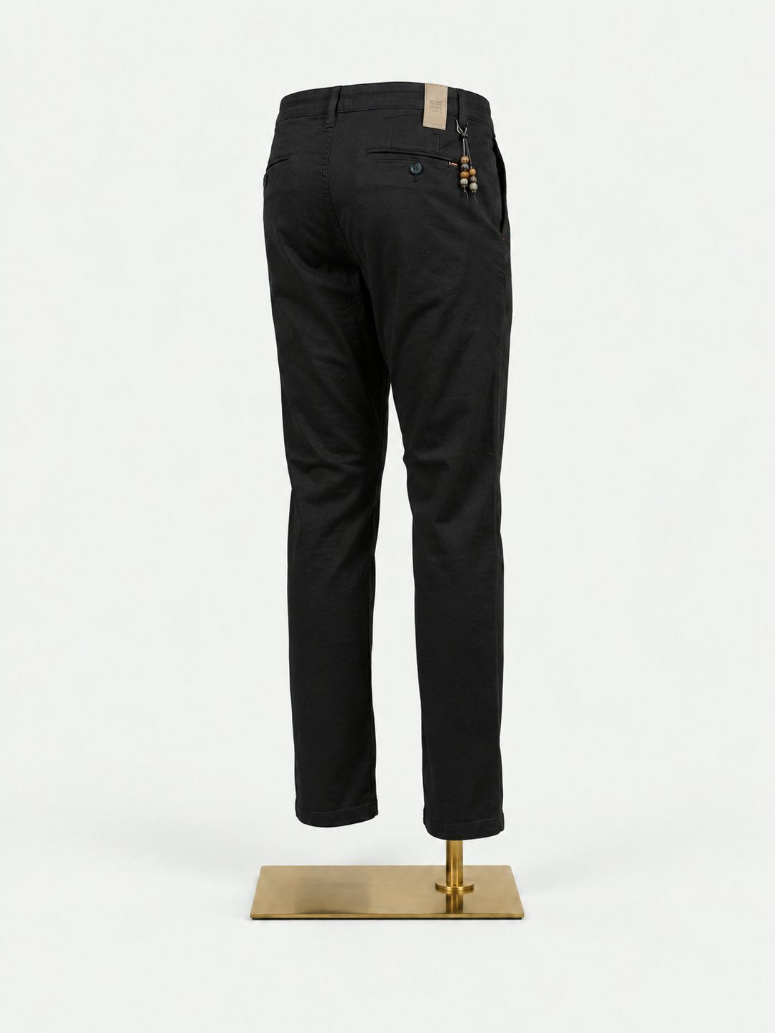 Black Cotton Chinos - Tailored Fit