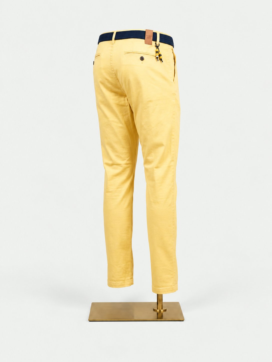 Yellow Cotton Chinos - Slim Fit