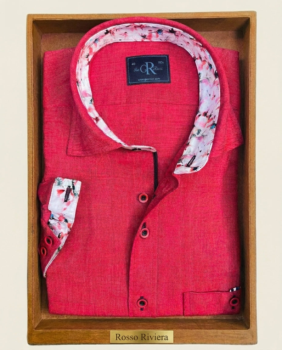 Rosso Riviera - Short Sleeve Shirt