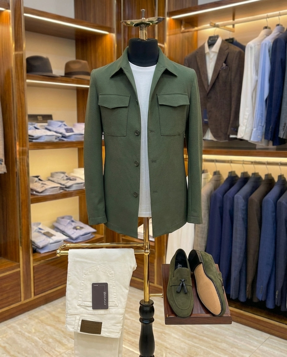 Navy Sartorial Overshirt