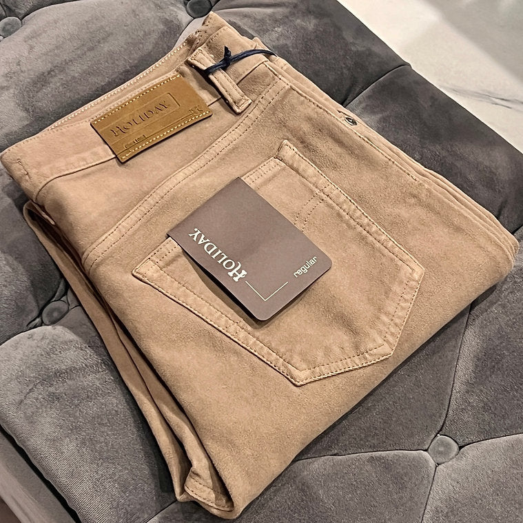 Beige Moleskin Jeans