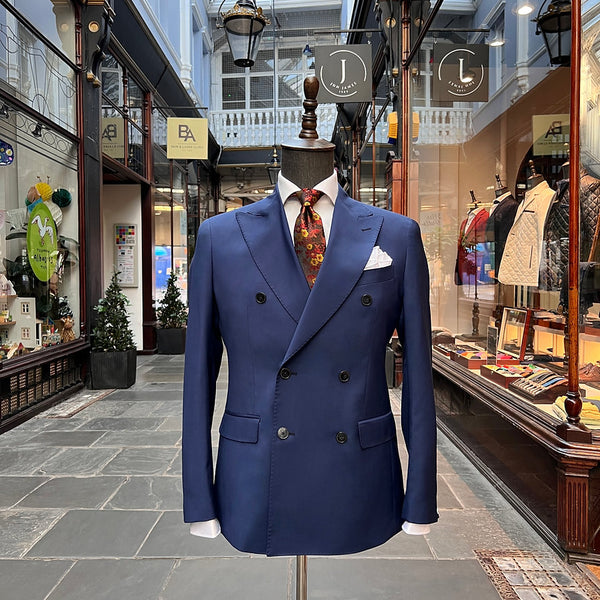 0909 - Royal Blue Double Breasted Suit