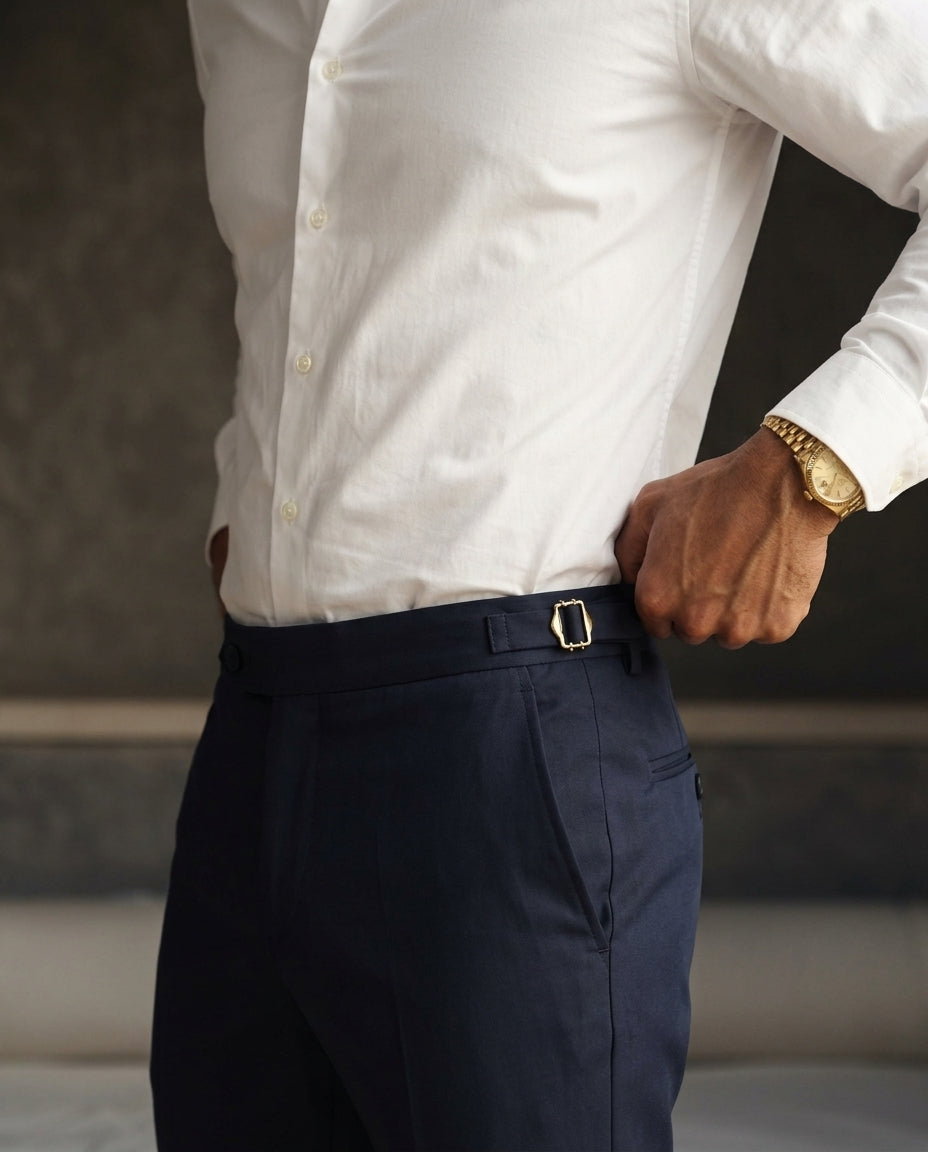 Regent Side Adjuster Wool Trousers