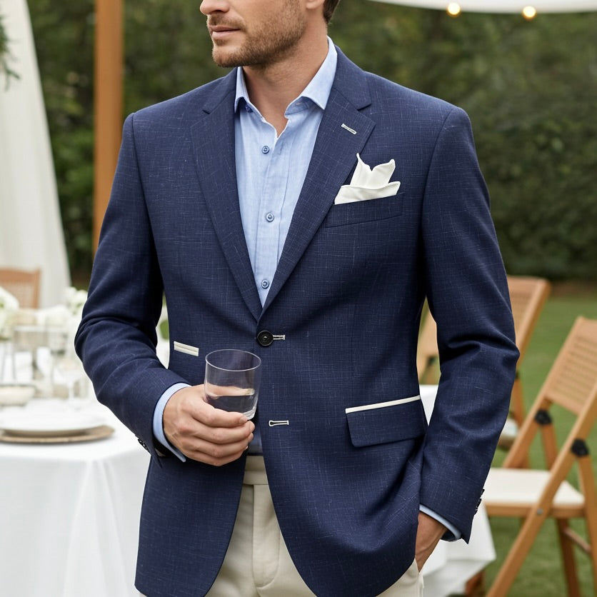 Azure Club Blazer – Navy with Cream Trim