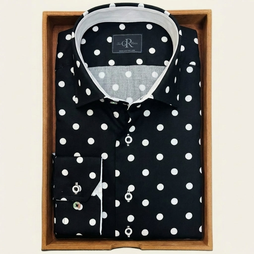 Black Polka Royale Shirt
