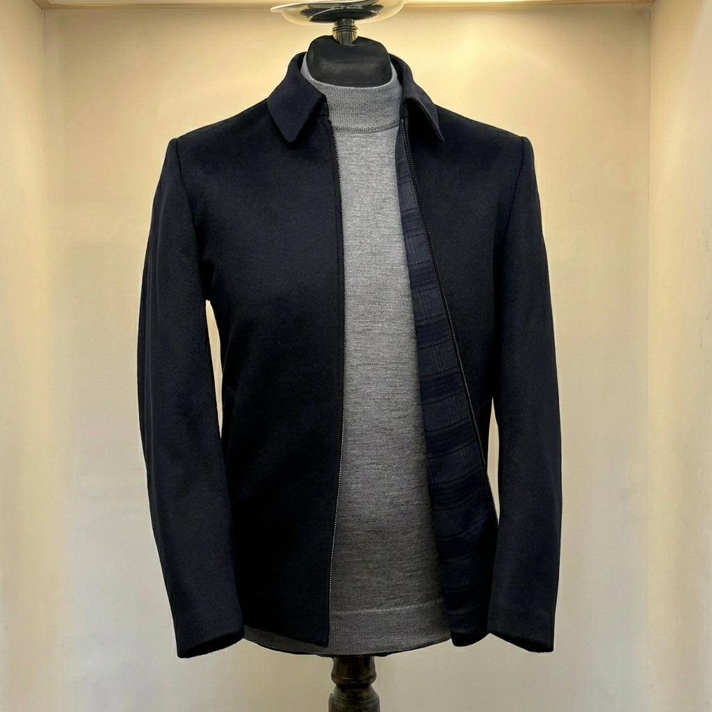 Wool & Cashmere Zip Jacket