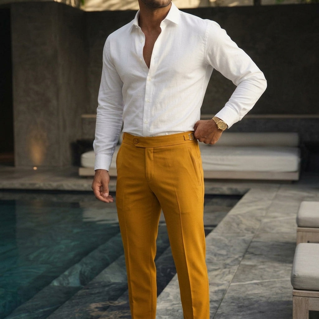 Regent Side Adjuster Wool Trousers