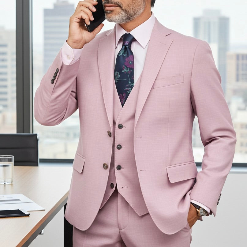 Blush Three-Piece Suit