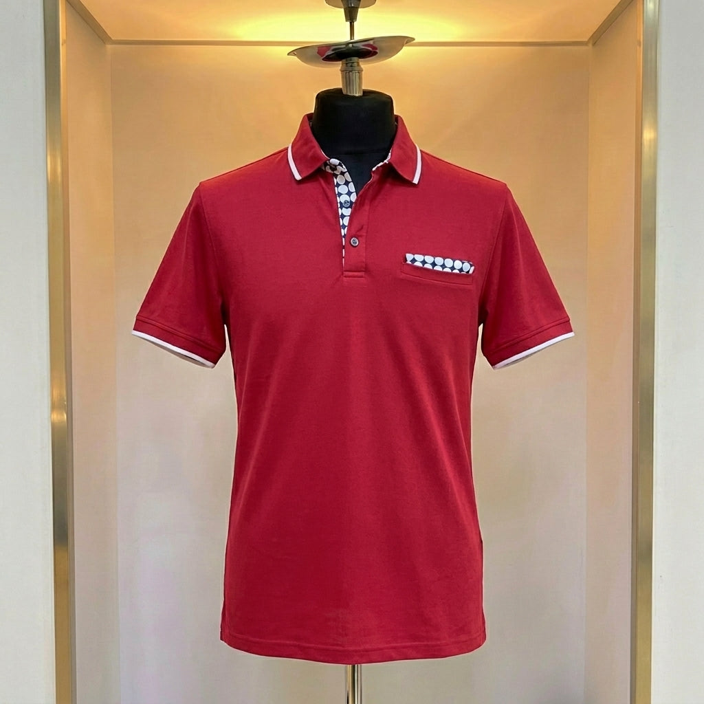 Crimson Riviera Egyptian Cotton Polo