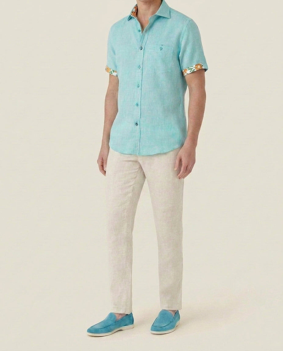Aqua Riviera Short Sleeve Shirt