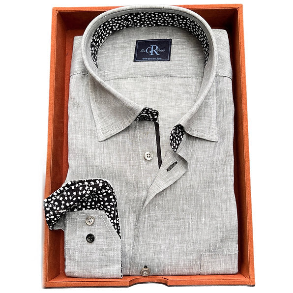 Grey Linen Shirt