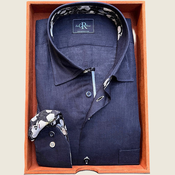 Navy Linen Jasmine