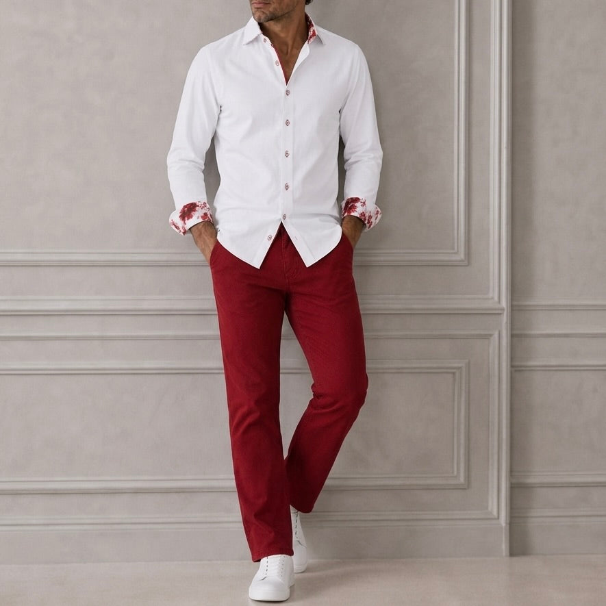 Havana Straight Leg Jeans – Venetian Red