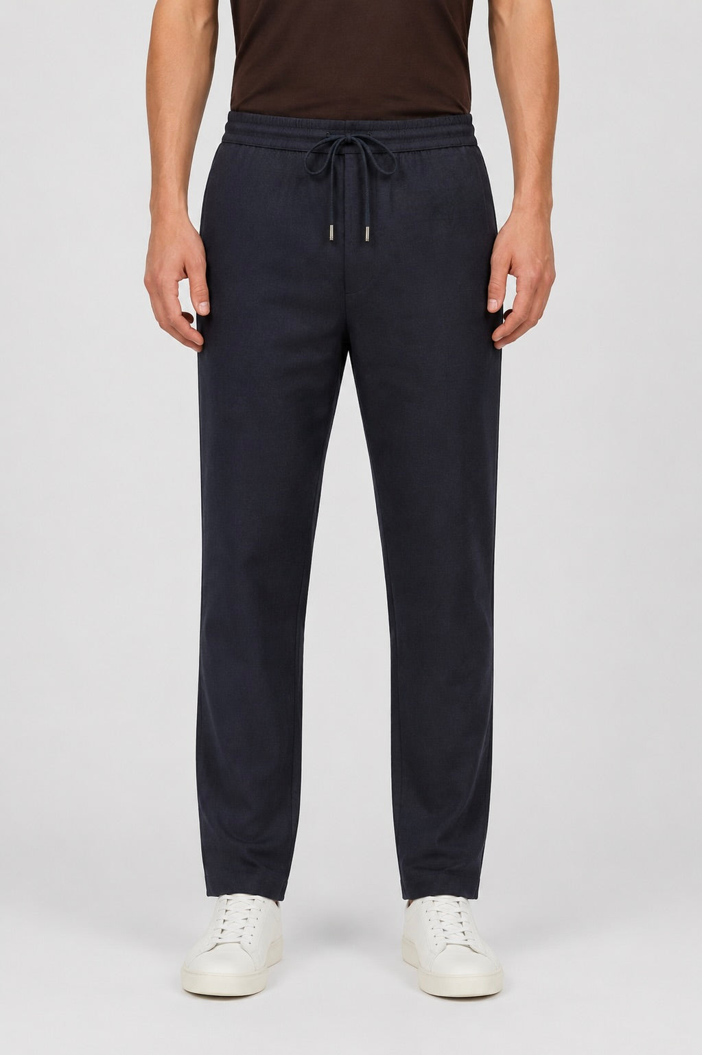 Positano Linen Blend Drawstring Trousers