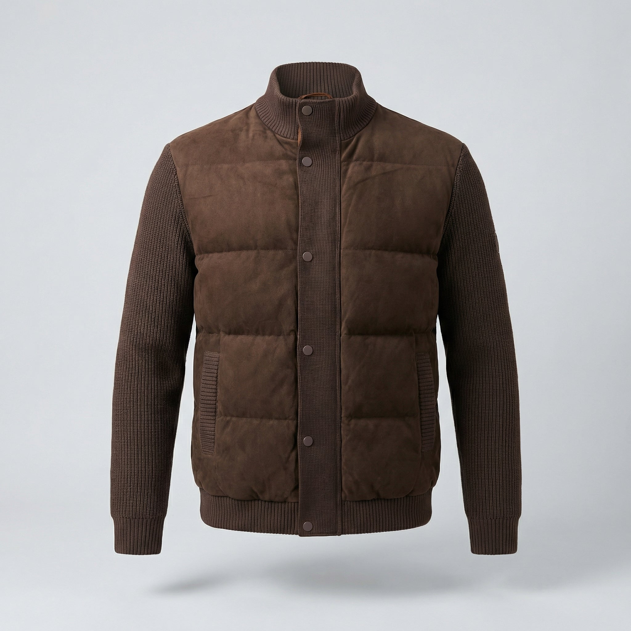 Coffee Hybrid Duck Down Jacket