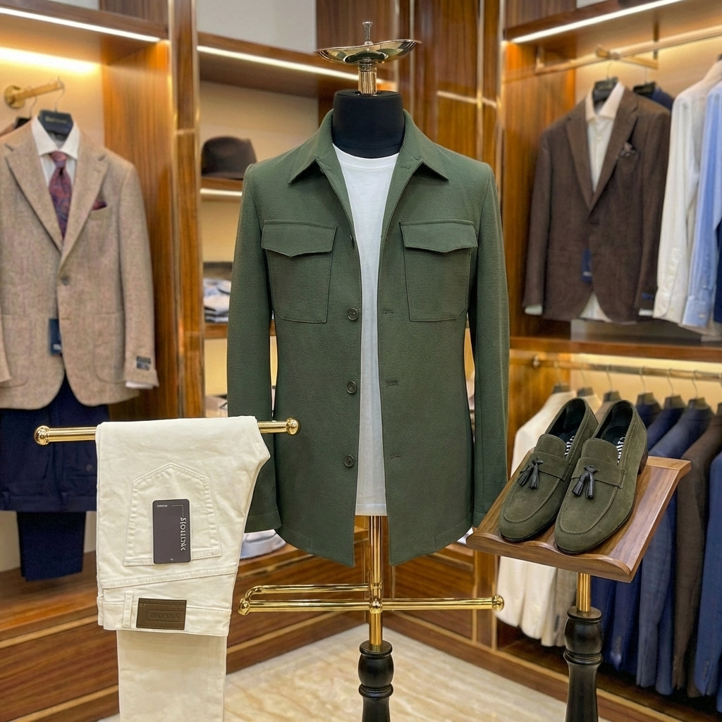 Navy Sartorial Overshirt