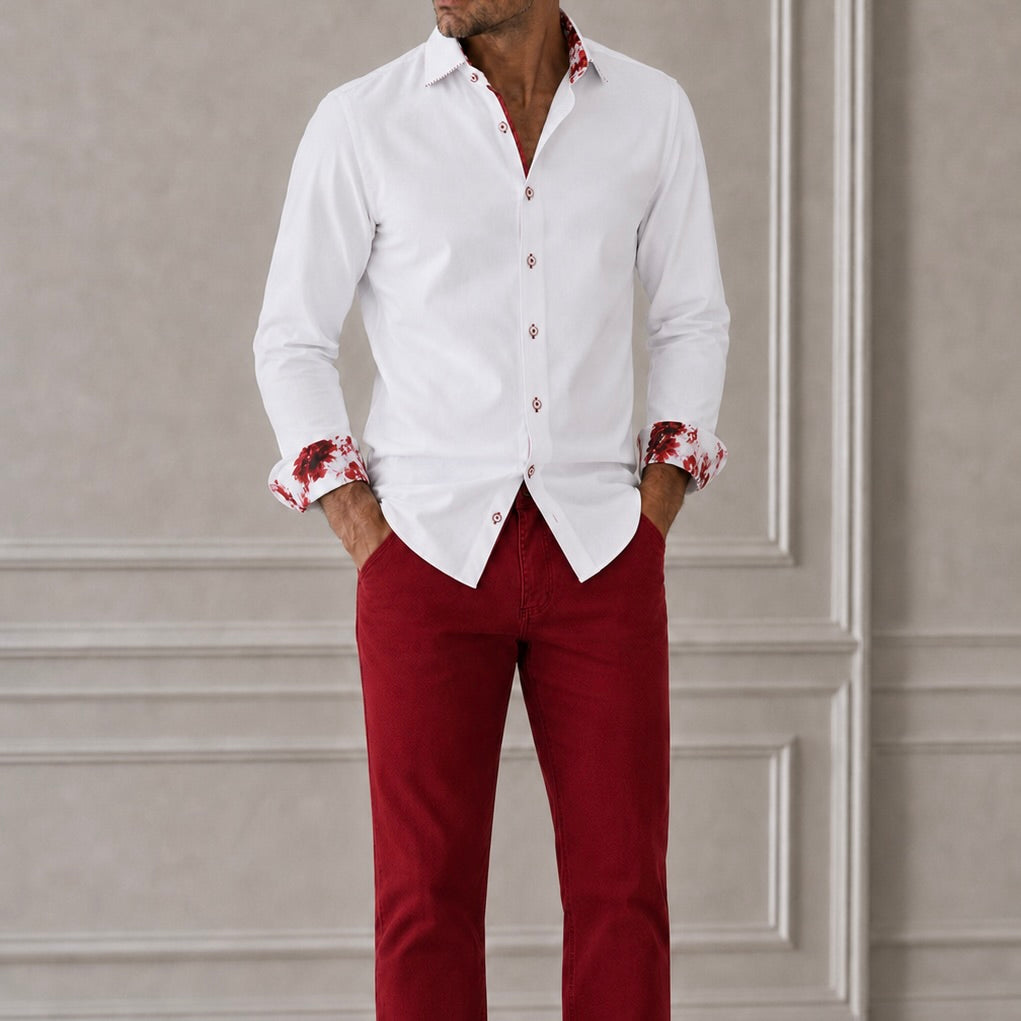 Havana Straight Leg Jeans – Venetian Red
