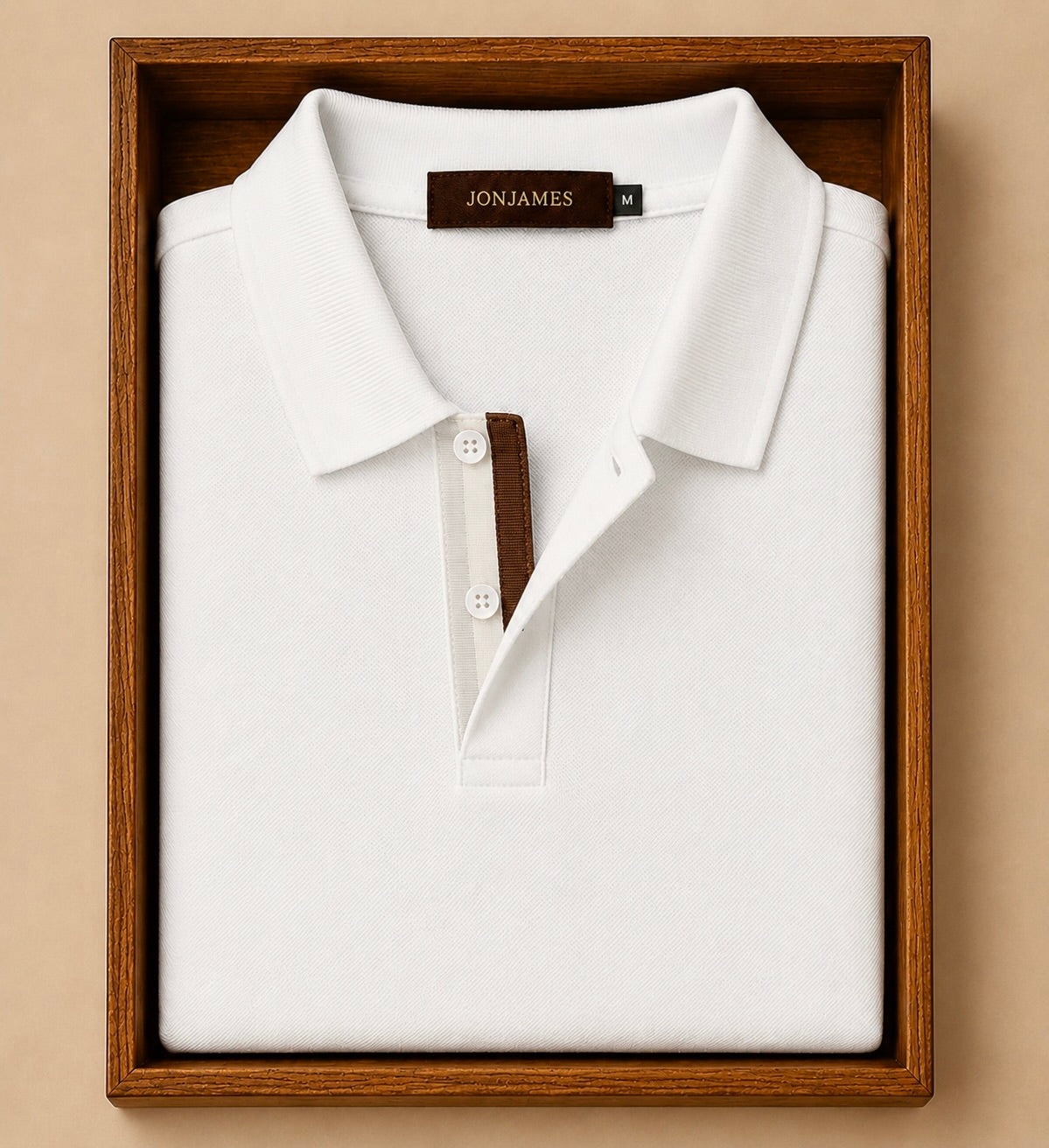 White Piqué Polo - Regular Fit