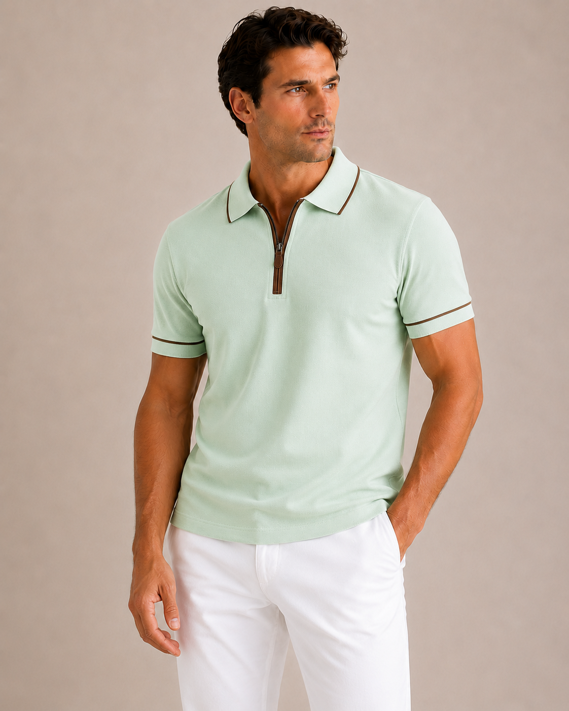Spearmint Riviera  Performance Polo