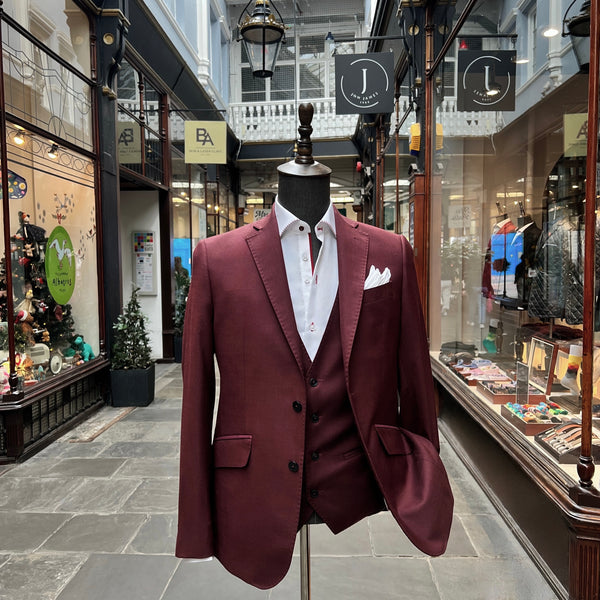 0909 - Oxblood 3-Piece Suit