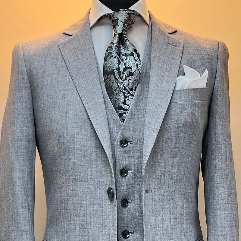 Light Grey Three-Piece Suit