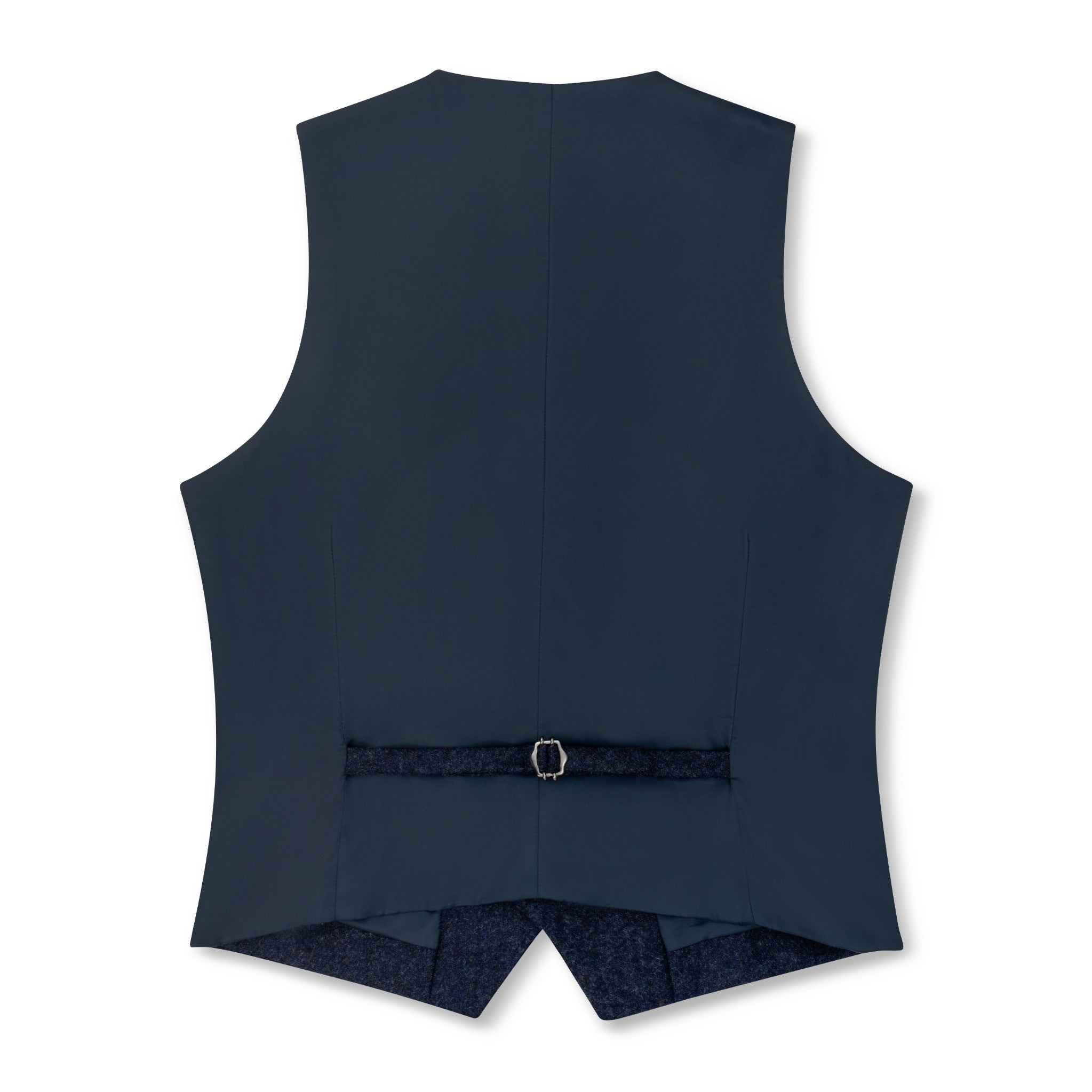 Dark Blue Wool Waistcoat - Made in Italy